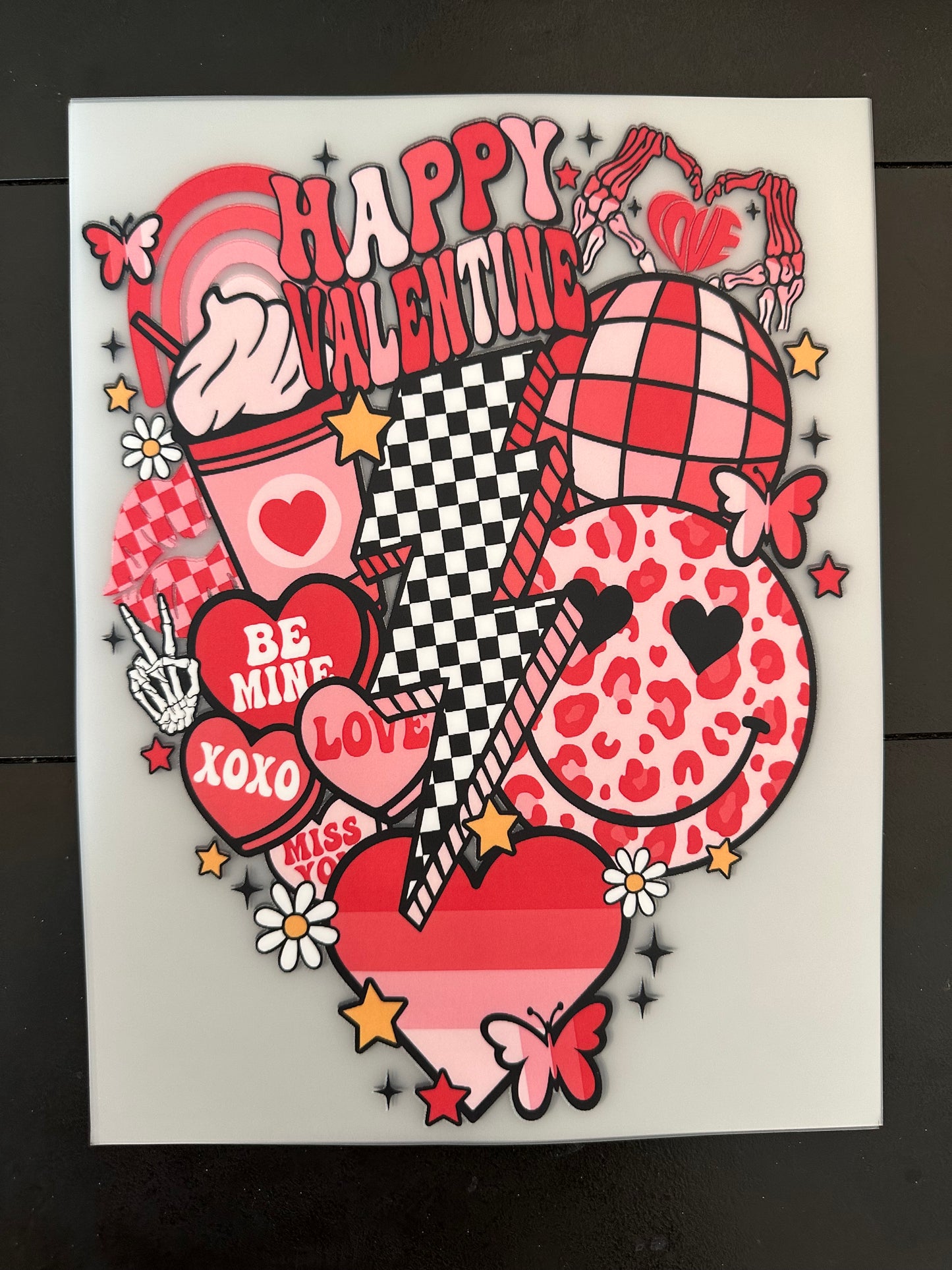 Retro Valentine’s Day Screenprint