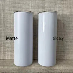 20 oz matte sublimation tumbler with lid and straw