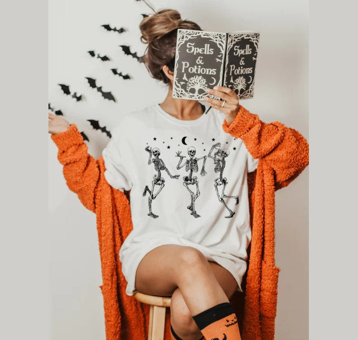 Dancing Skeletons Screenprint