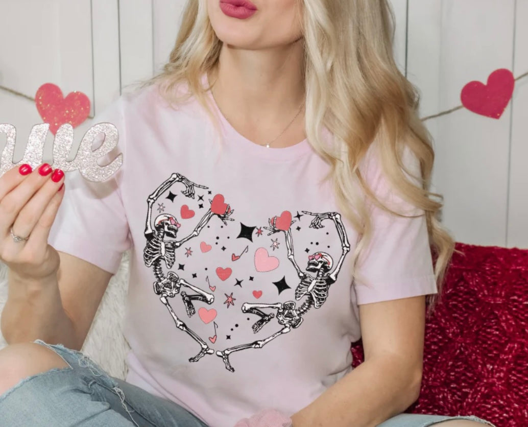 Valentine Skellies Screenprint