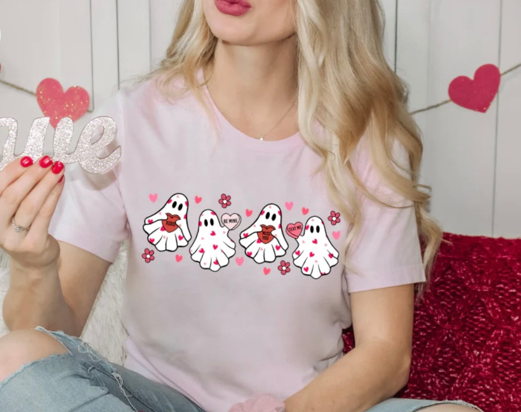 Valentine Ghosts Screenprint