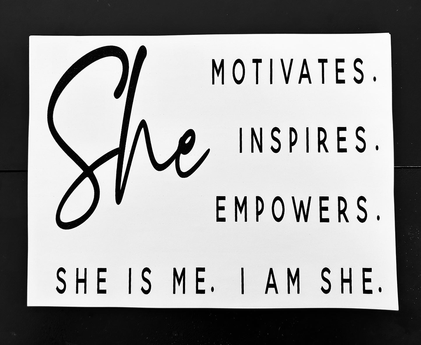 She Is Me Screenprint