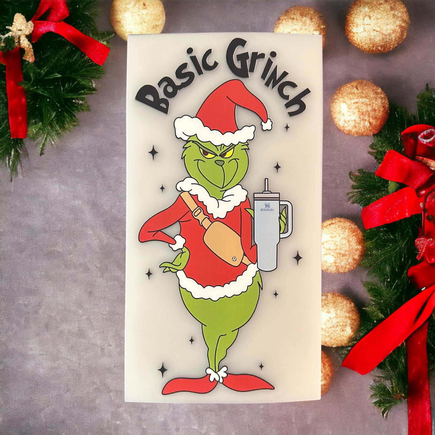Basic Grinch Christmas Screenprint