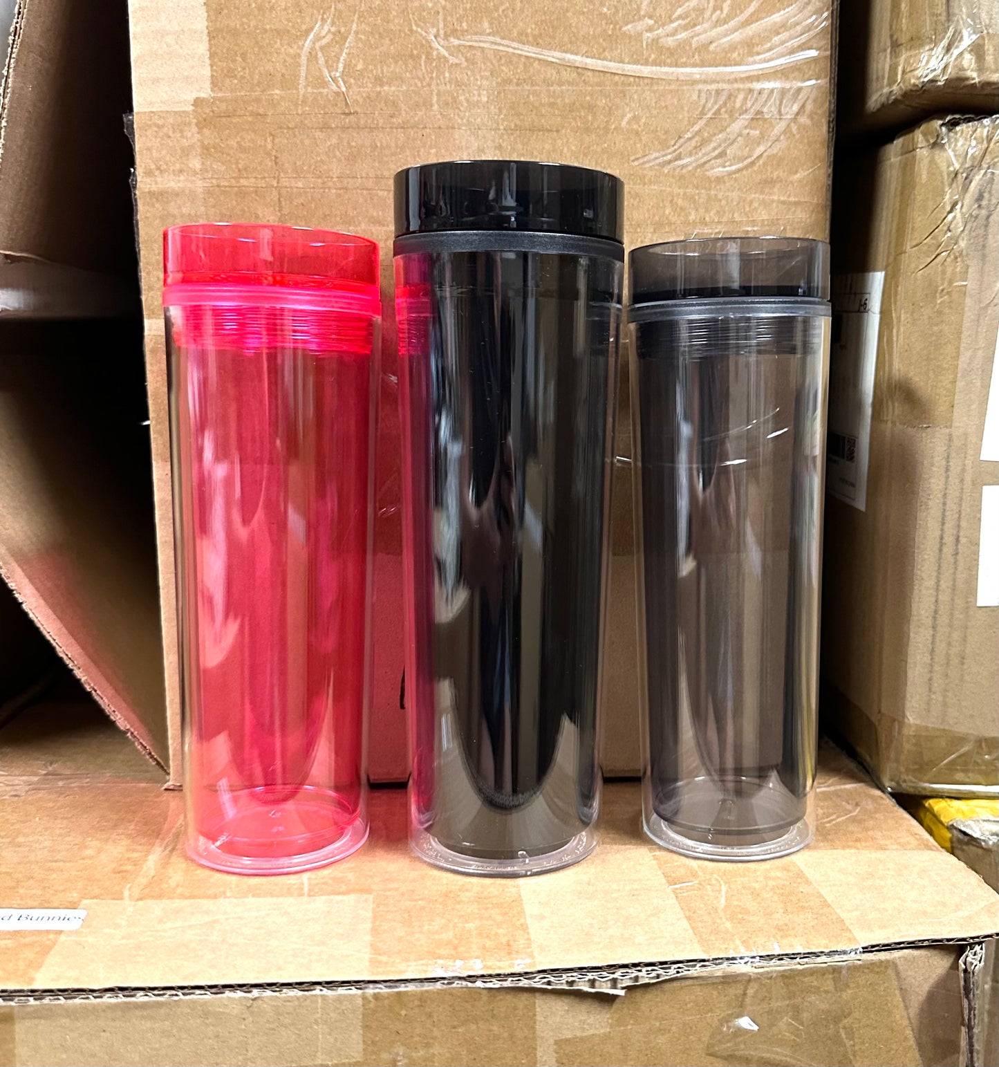 22 Ounce Acrylic Skinny Tumbler Black