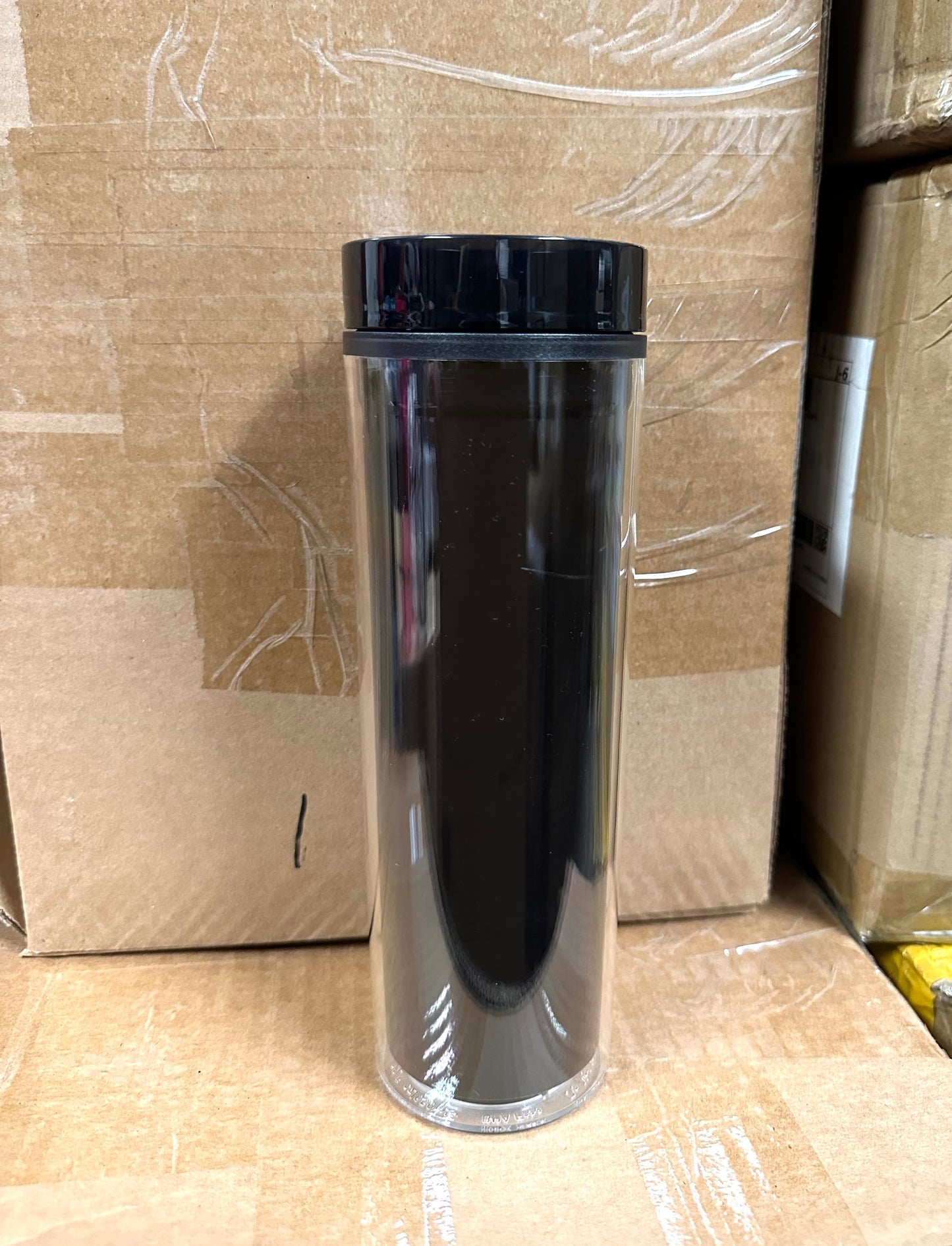 22 Ounce Acrylic Skinny Tumbler Black