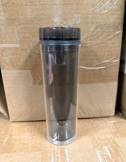 16 Ounce Acrylic Skinny Tumbler Grey