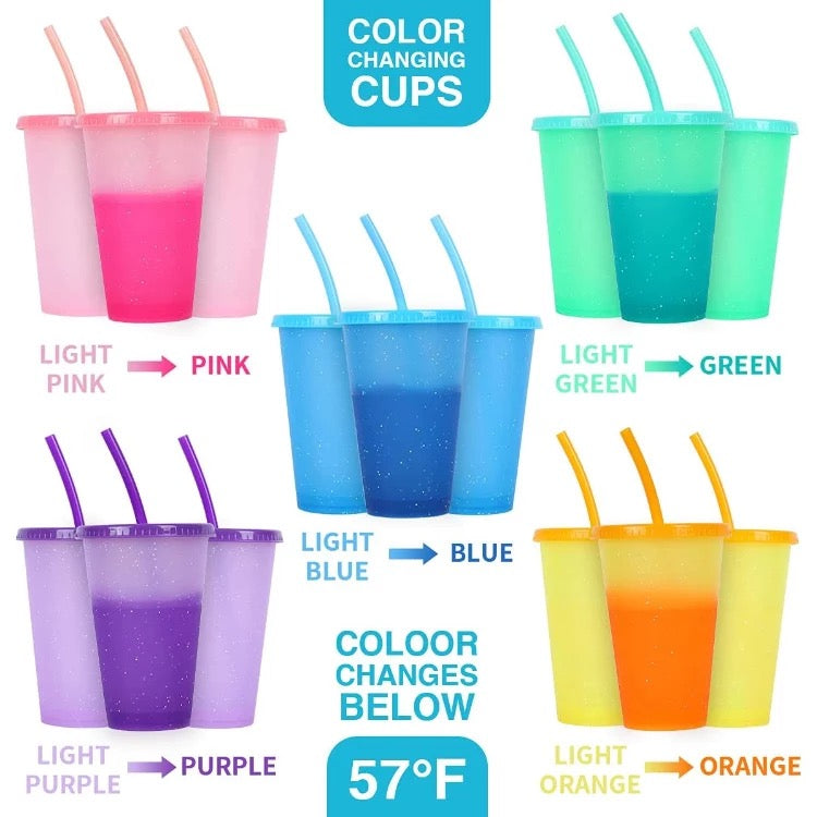 Pastel Blue 16 oz Plastic Cups