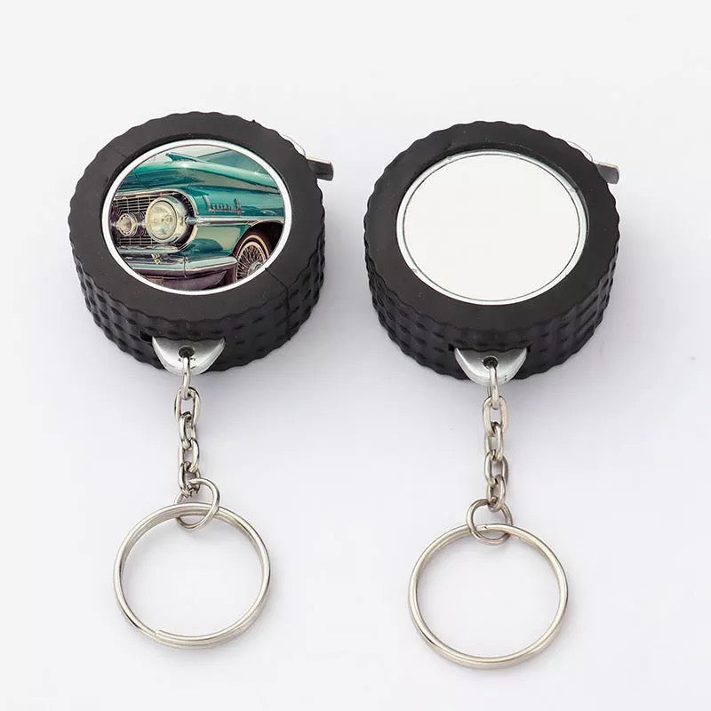 Sublimation Blank Tape Measure Keychain