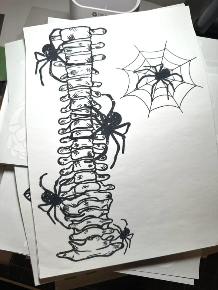 Spider Spine Screenprint