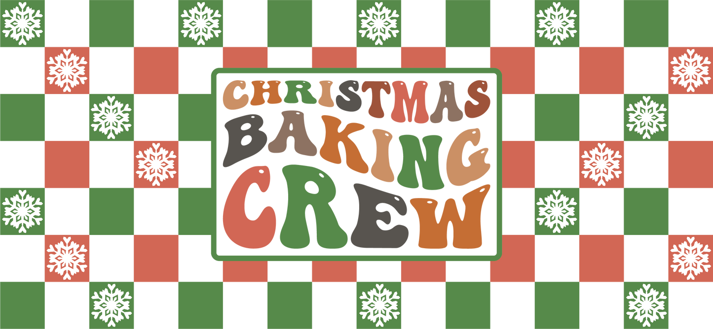 Christmas Baking Crew UVDTF Cup Wrap