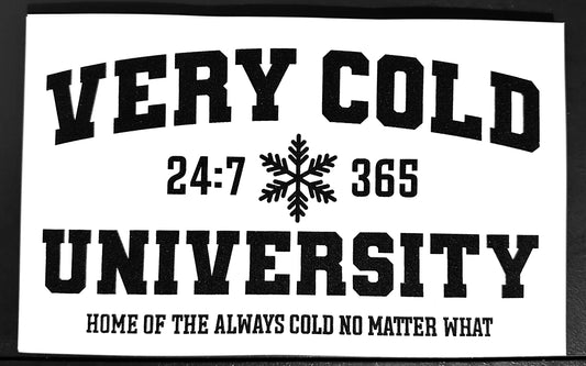 Very Cold University Screenprint