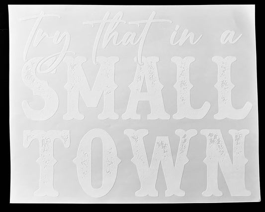 Try That In A Small Town Screenprint