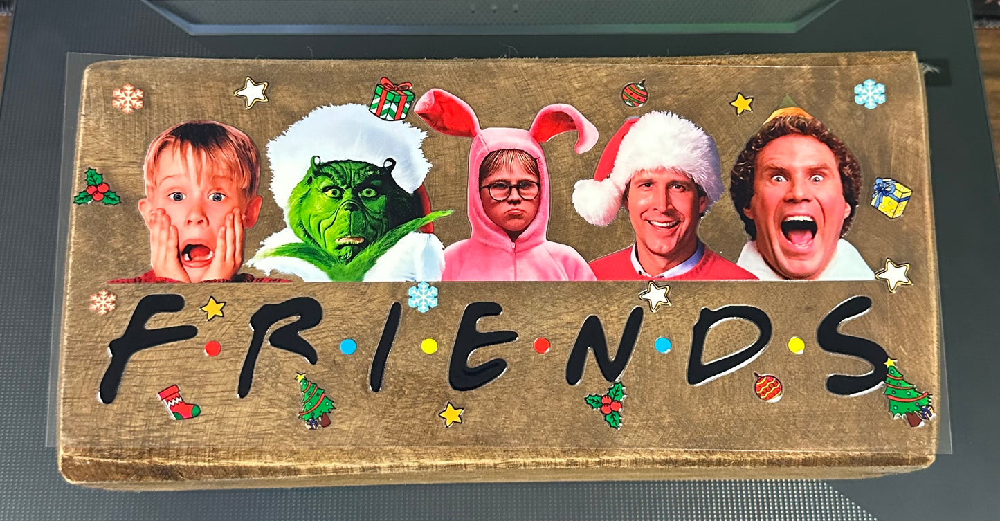 Christmas Friends UVDTF Cup Wrap