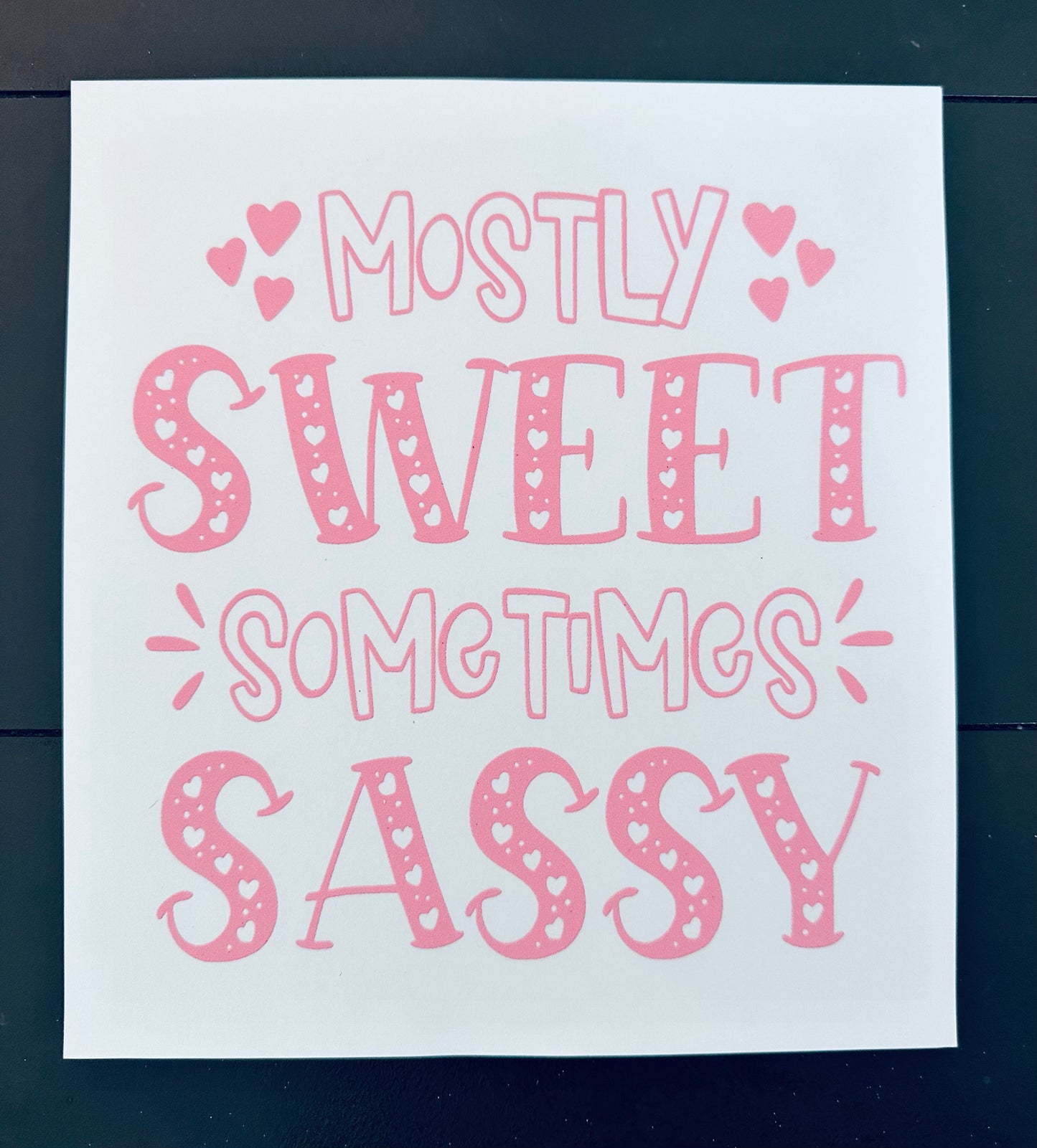 Sweet and Sassy kids Screenprint