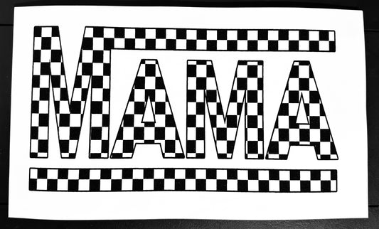 Mama Checkered Screenprint