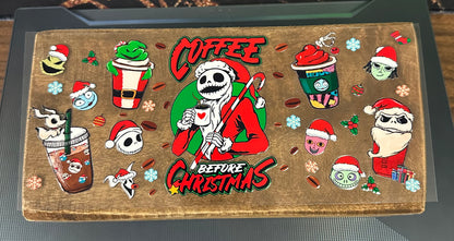 Coffee Before Christmas UVDTF Cup Wrap