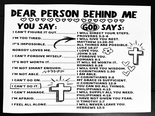 Dear Person Scripture Screenprint