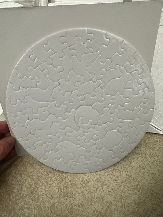 Round Sublimation Hidden Animal Puzzle