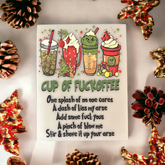 Cup of Fckoffee Christmas Screenprint