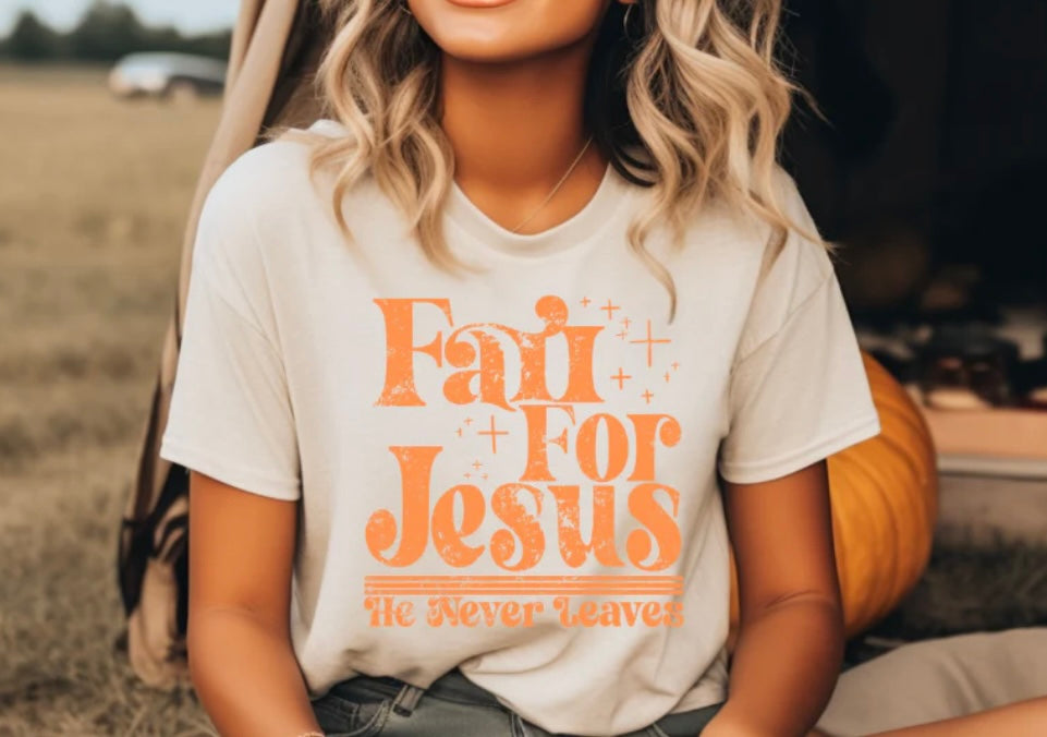 Fall For Jesus Orange Screenprint