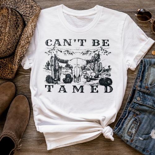 Can't Be Tamed Western Screenprint