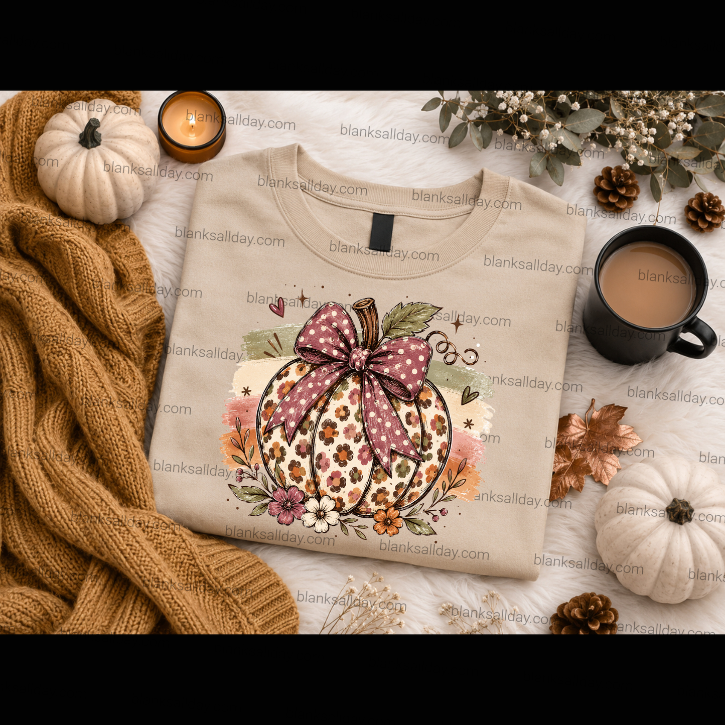 Pastel Pumpkin Ready-to-Press Sublimation Transfer