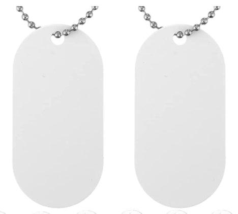 Sublimation Dog Tags Jewelry