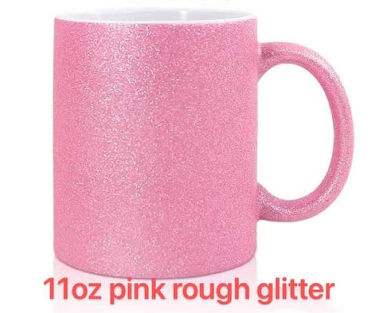 Textured glitter 11oz mug